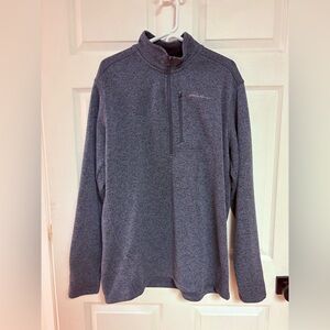 Eddie Bauer Blue Textured Full-Zip Jacket tall xl